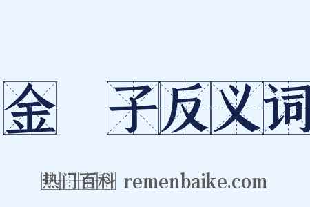 金罍子反义词是什么意思的图片